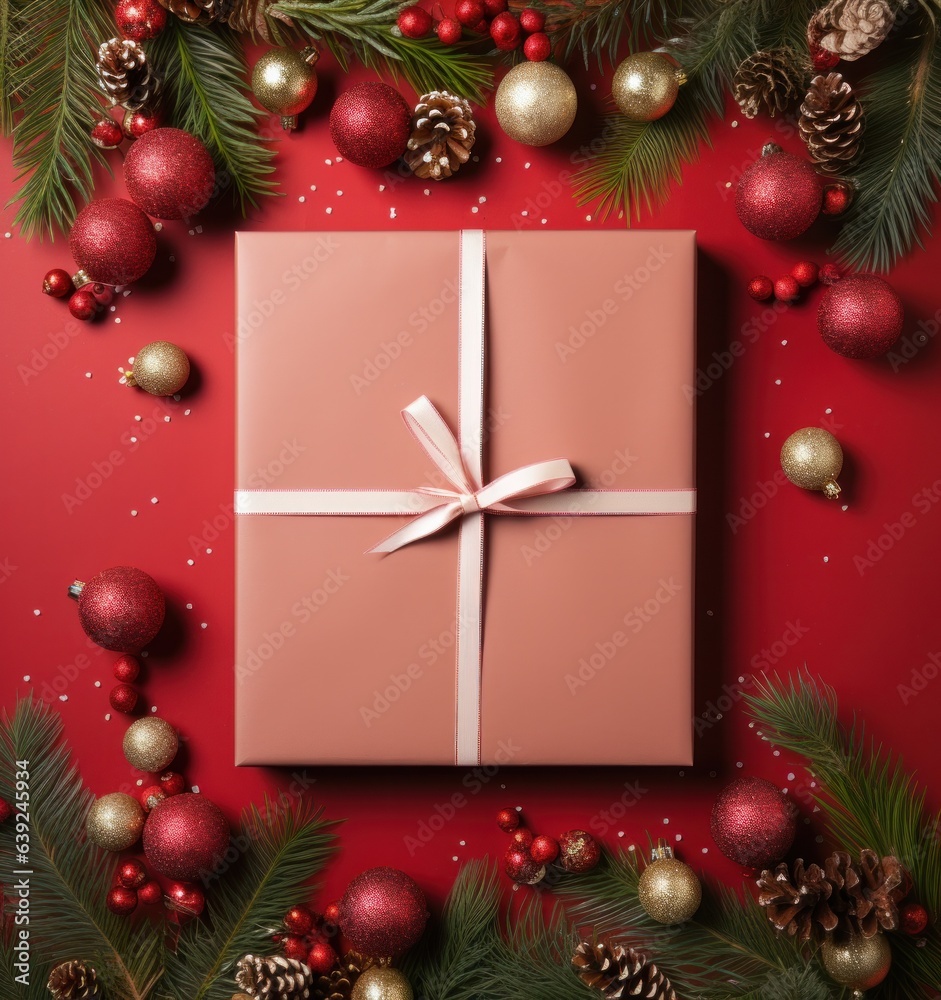 Abstract Christmas frame background