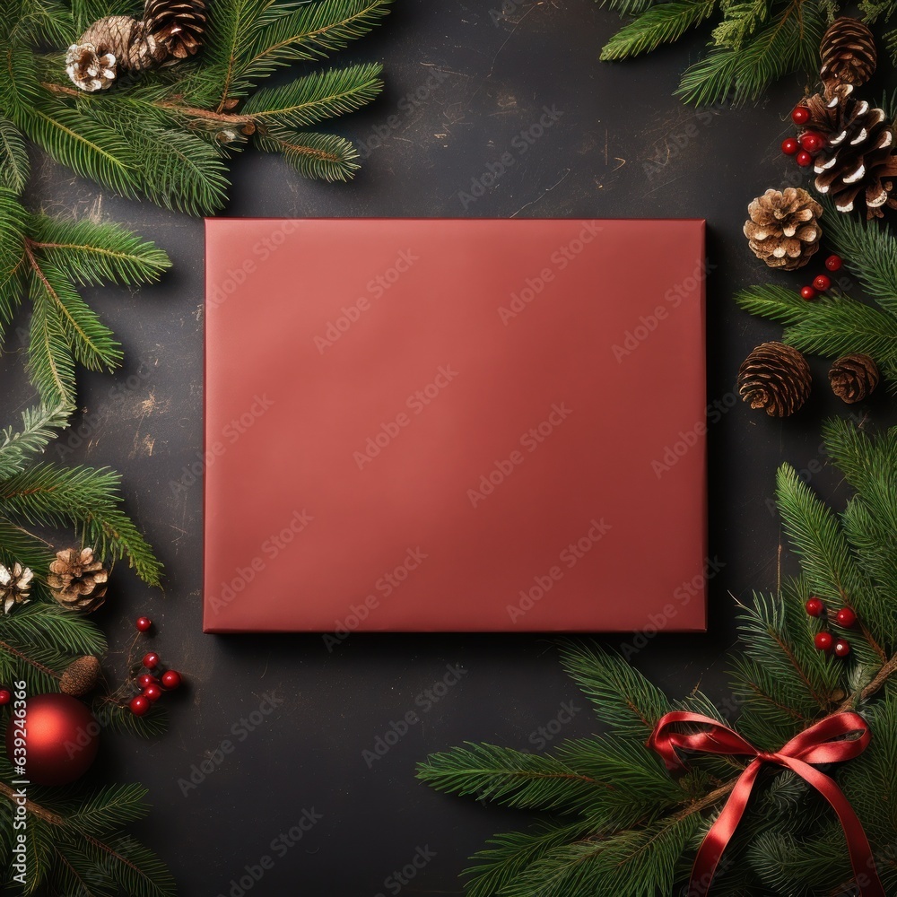 Abstract Christmas frame background