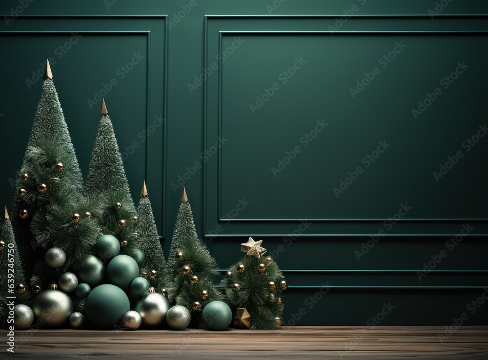 Green Christmas background