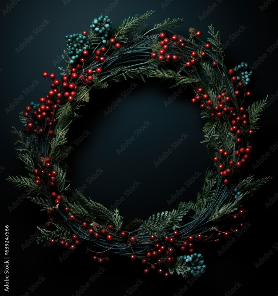 Christmas harry acacia juniper wreath