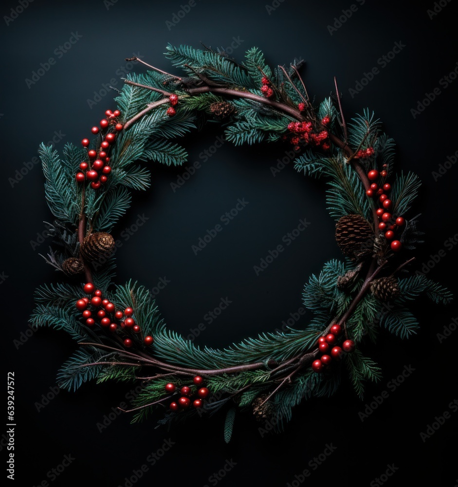 Christmas harry acacia juniper wreath