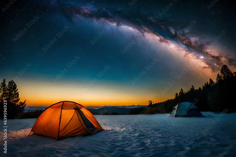 tent on the beach