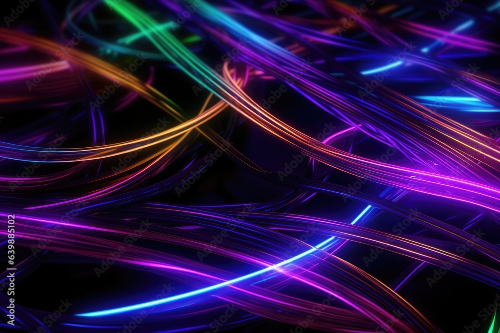 Abstract futuristic technology background. light line design Generative AI