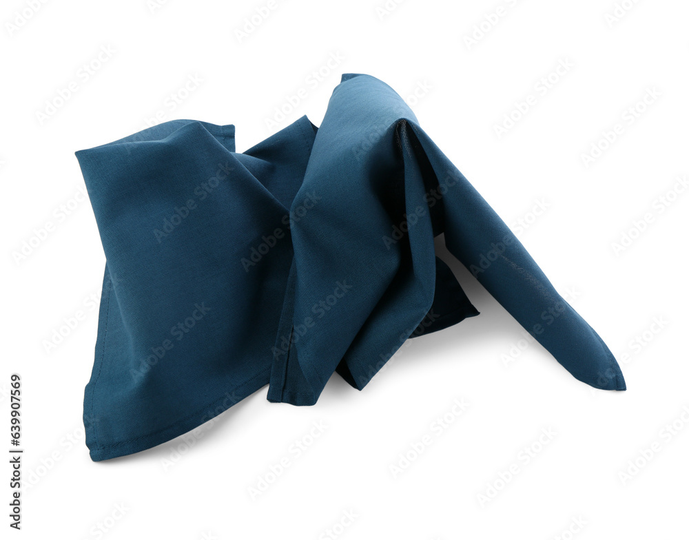 Crumpled napkin isolated on white background