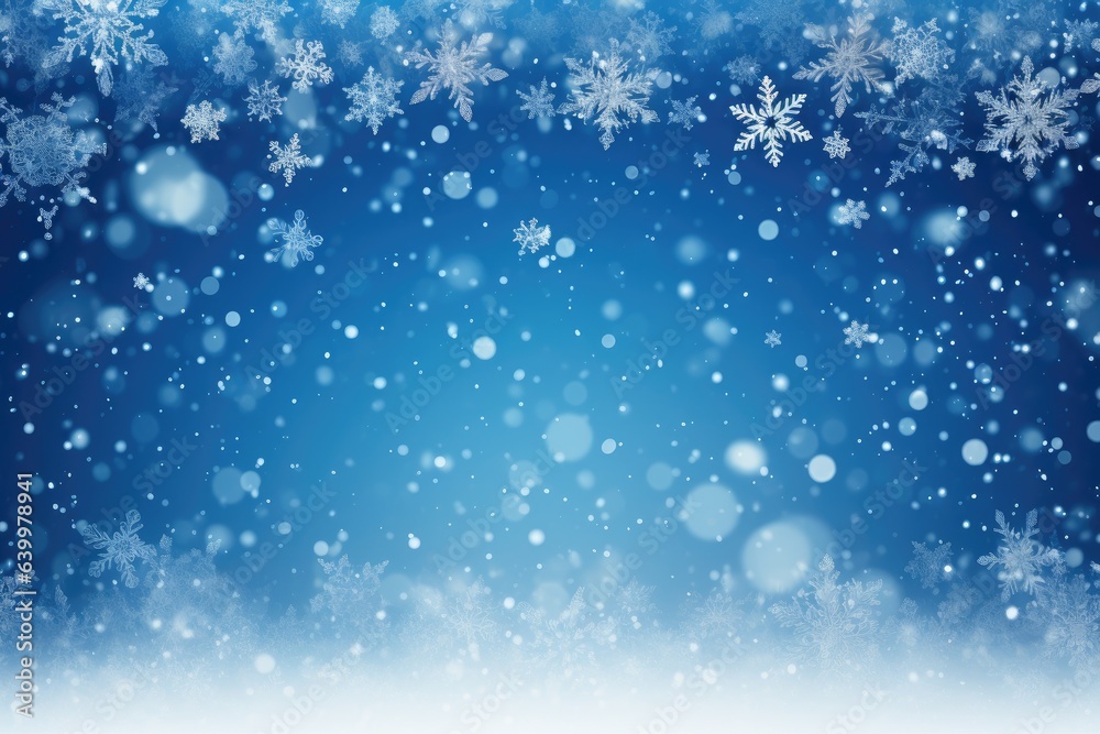 New Year (Christmas) background with snowflakes