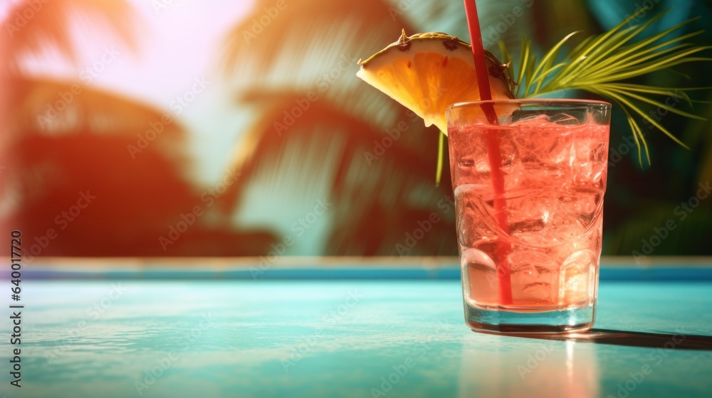 Tropical cocktail background