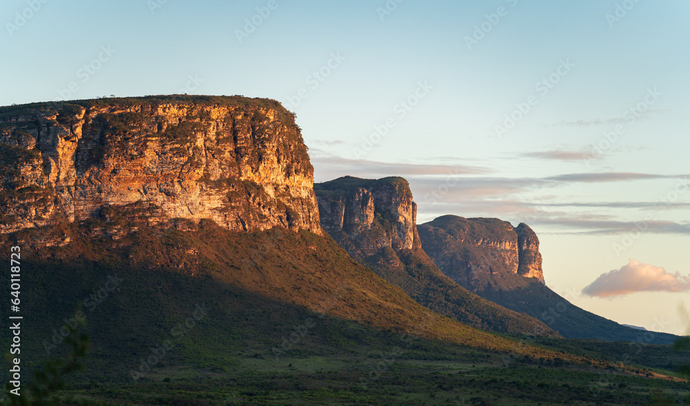 Tranquil Evening in Chapada Diamantina with Majestic Rock Formations