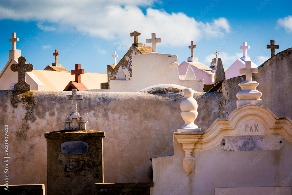 Bonifacio marine cemetery, Corse, France