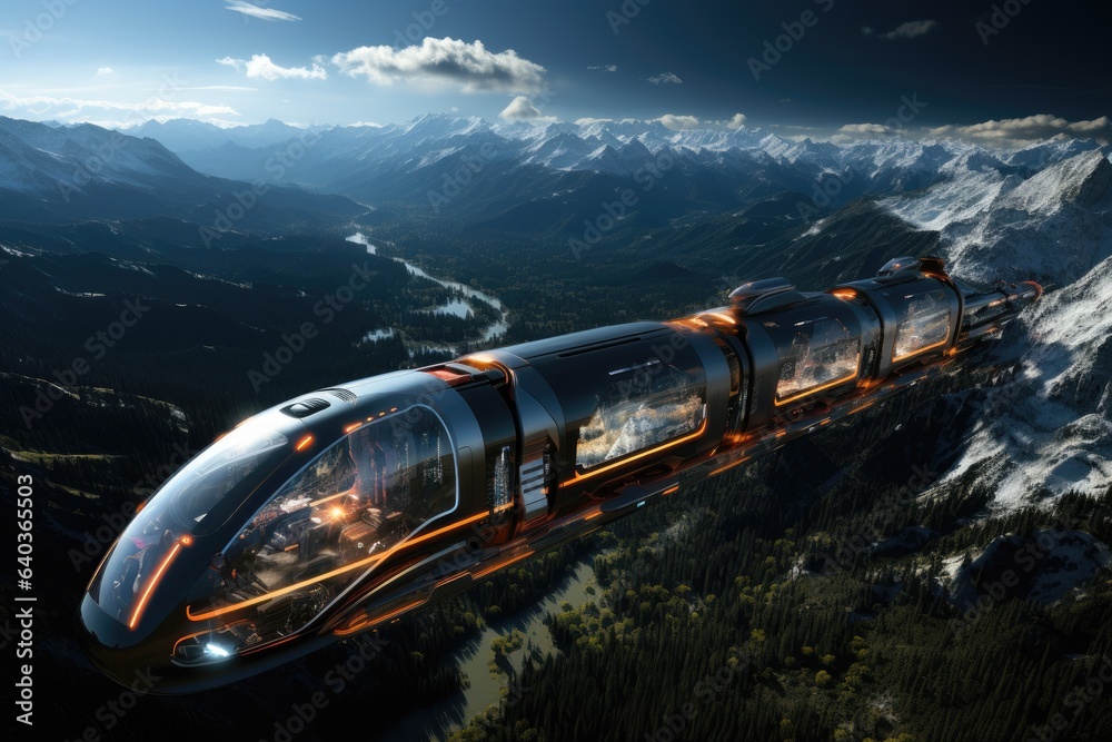 Future of travel, space tourism train