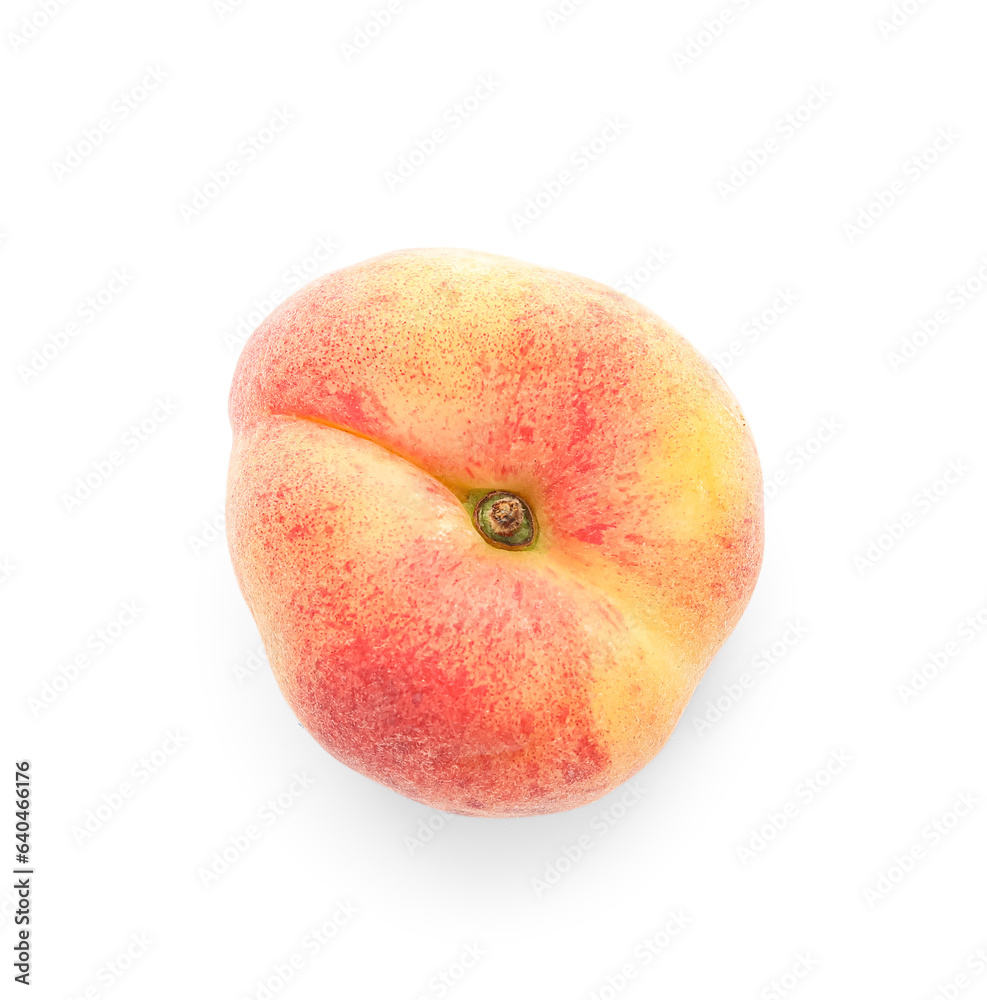 Sweet fig peach on white background