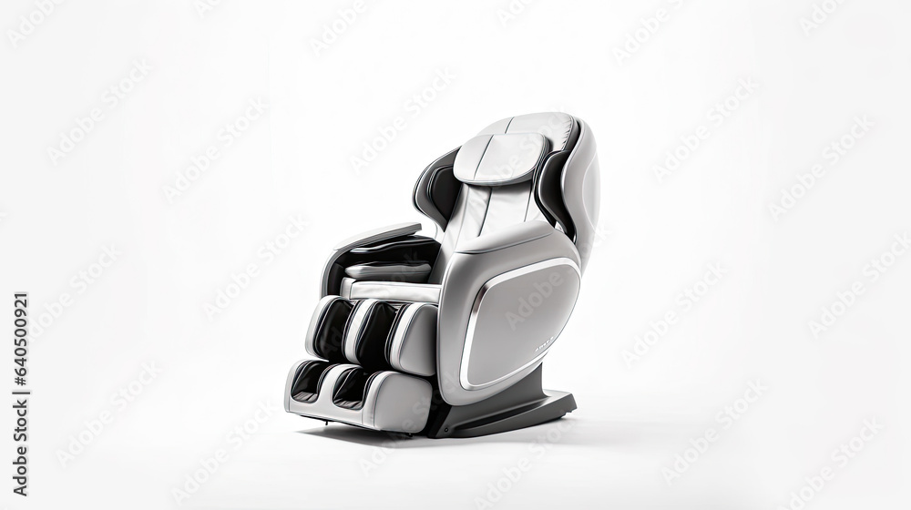 electric massage chair isolated on white background. Generative Ai