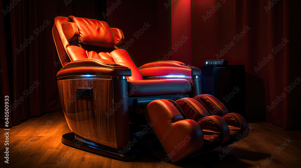 An electric massage chair. Generative Ai