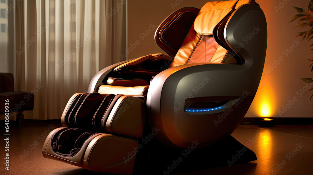 An electric massage chair. Generative Ai