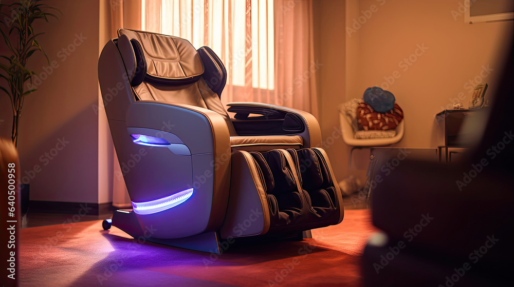 An electric massage chair. Generative Ai