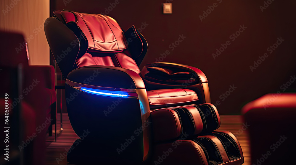 An electric massage chair. Generative Ai