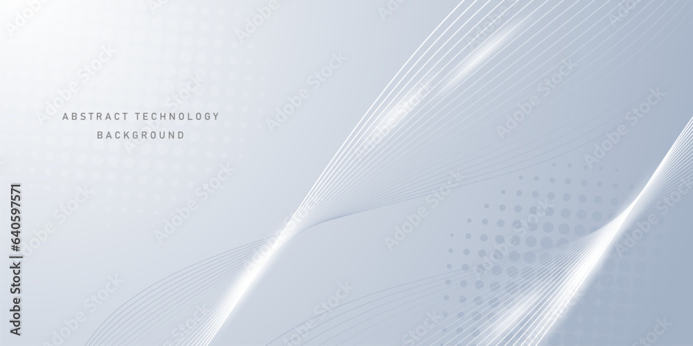 white abstract technology background modern design vector illustration