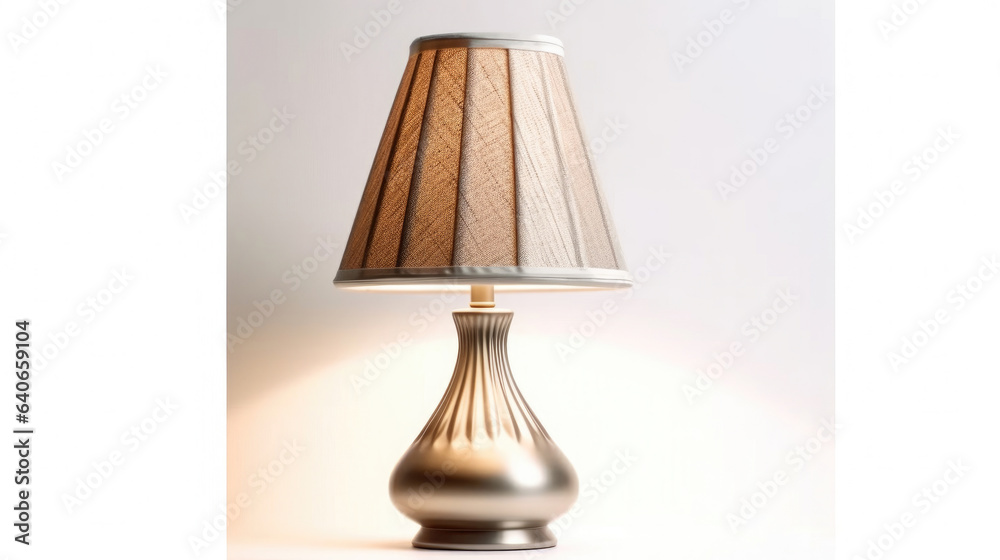 Home decoration and decorative lampshade  isolated on white background. Idea for interior design. Ge