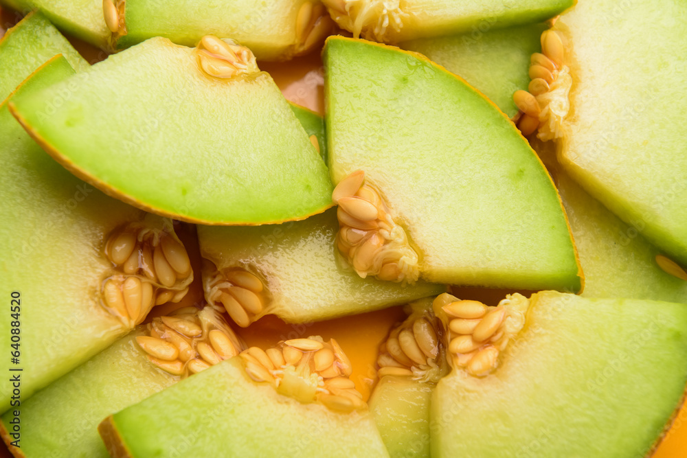 Texture of sweet melons as background