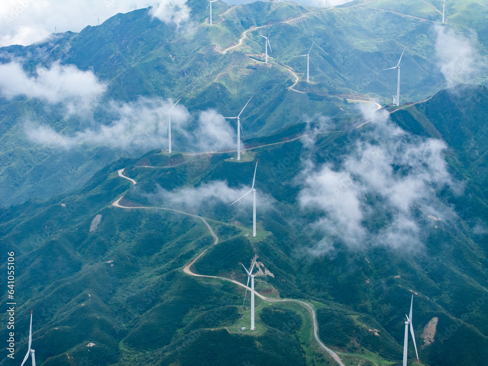 wind power cloud sea sunrise