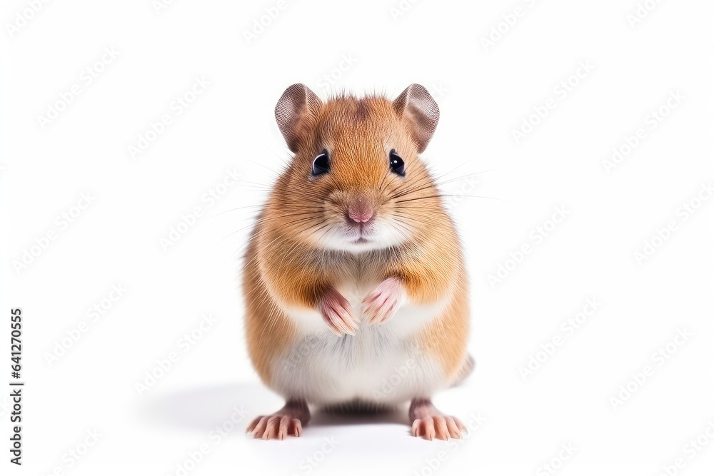 Gerbil photo realistic illustration - Generative AI.