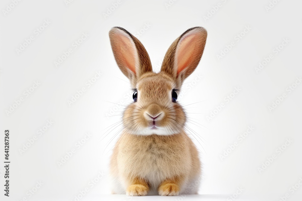 Rabbit photo realistic illustration - Generative AI.