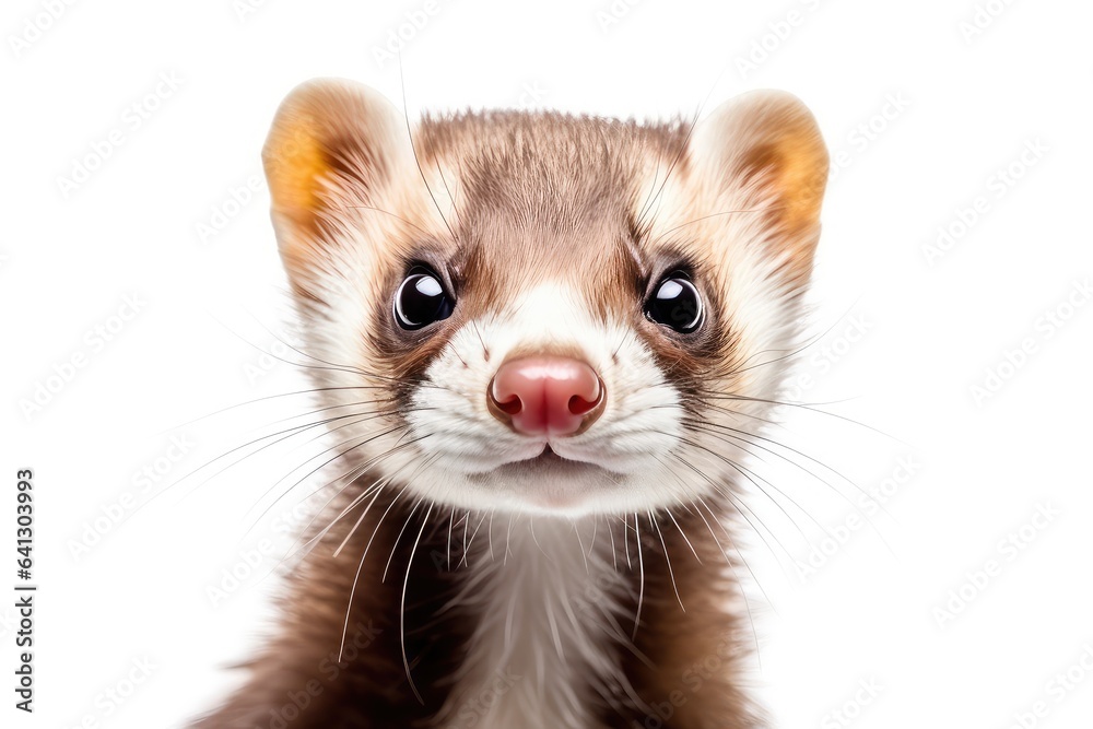 Ferret photo realistic illustration - Generative AI.