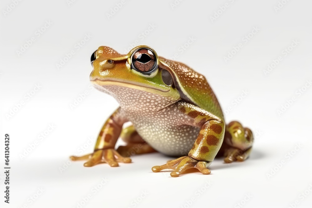 Frog photo realistic illustration - Generative AI.