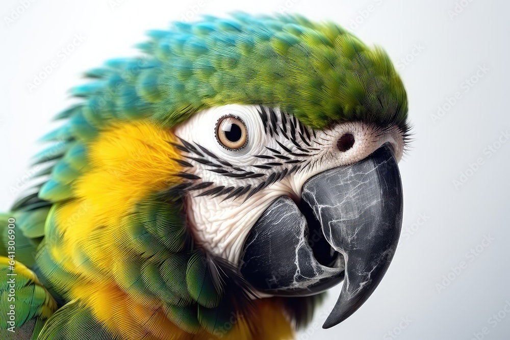 Parrot photo realistic illustration - Generative AI.