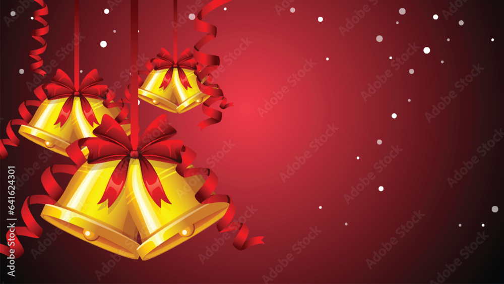 Festive Christmas Background with Sparkling Ornament Decorations