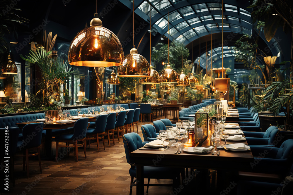 European-style luxury western restaurant scene