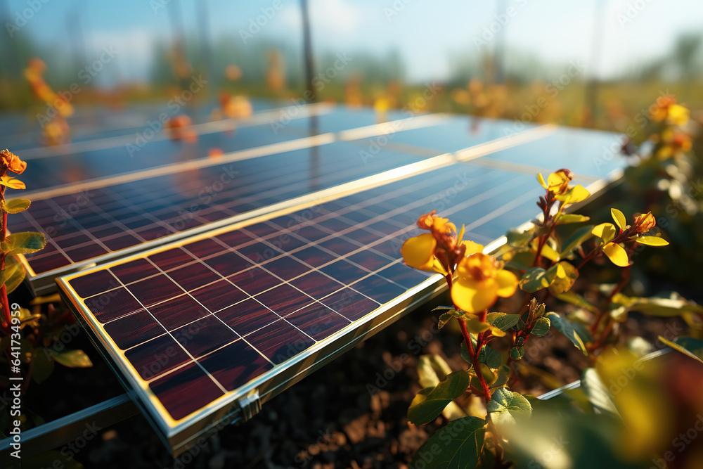 Outdoor Village Green Energy Panels