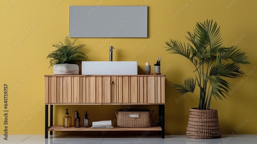 Bathroom and wash basin, Modern bathroom.