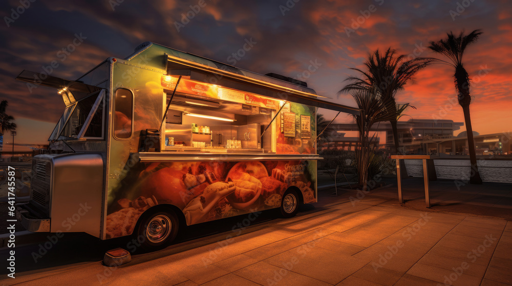 A food truck. Generative Ai