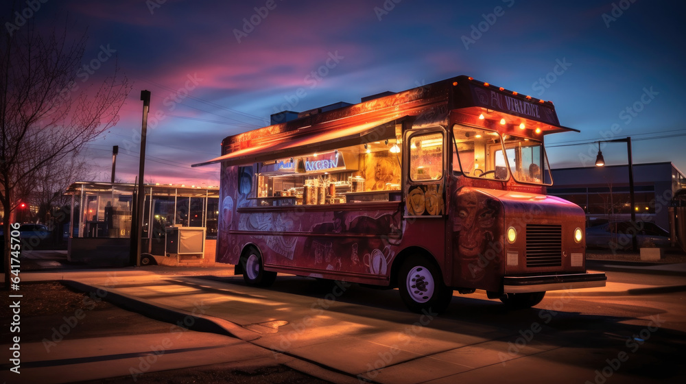 A food truck. Generative Ai