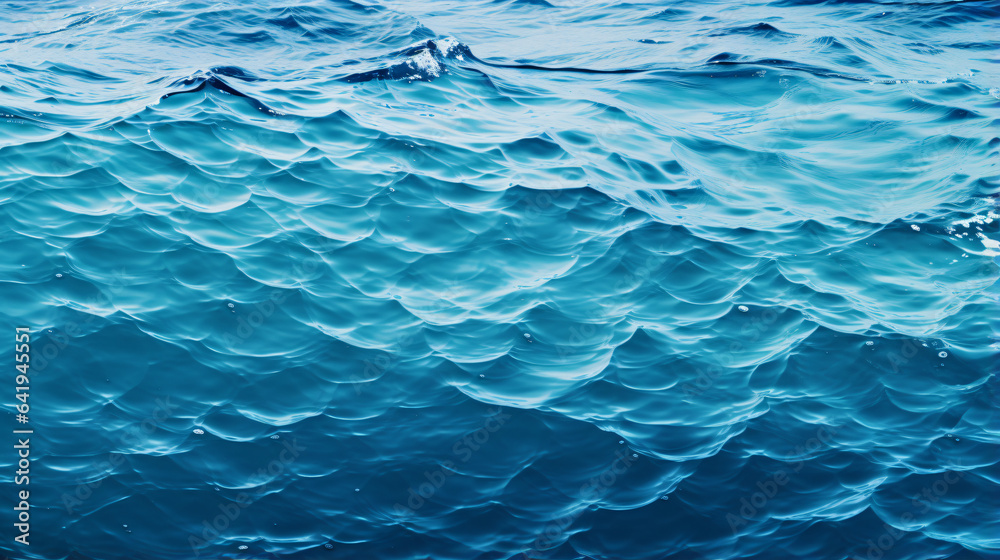 Blue ocean water surface background