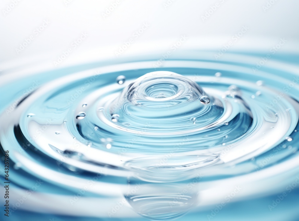 Blue background with waterdrops