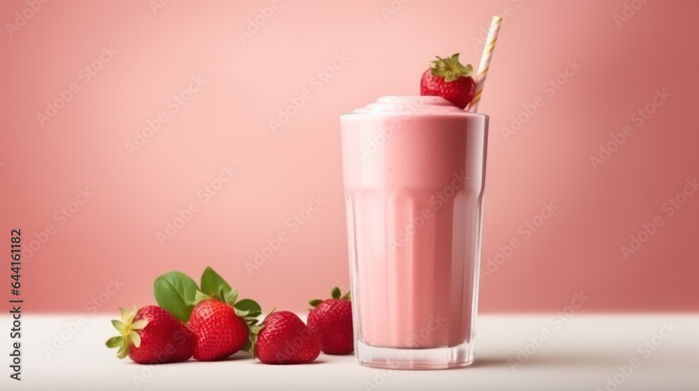 Strawberry protein shake