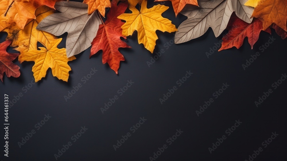 Dark autumn background