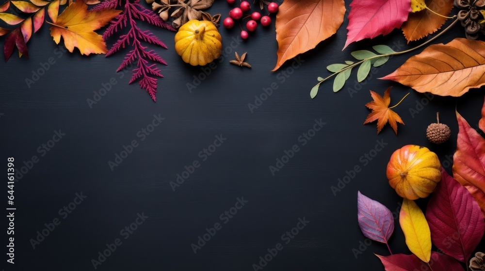 Dark autumn background