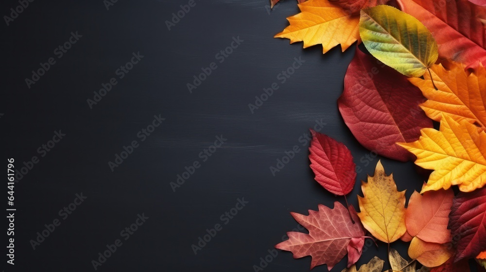 Dark autumn background