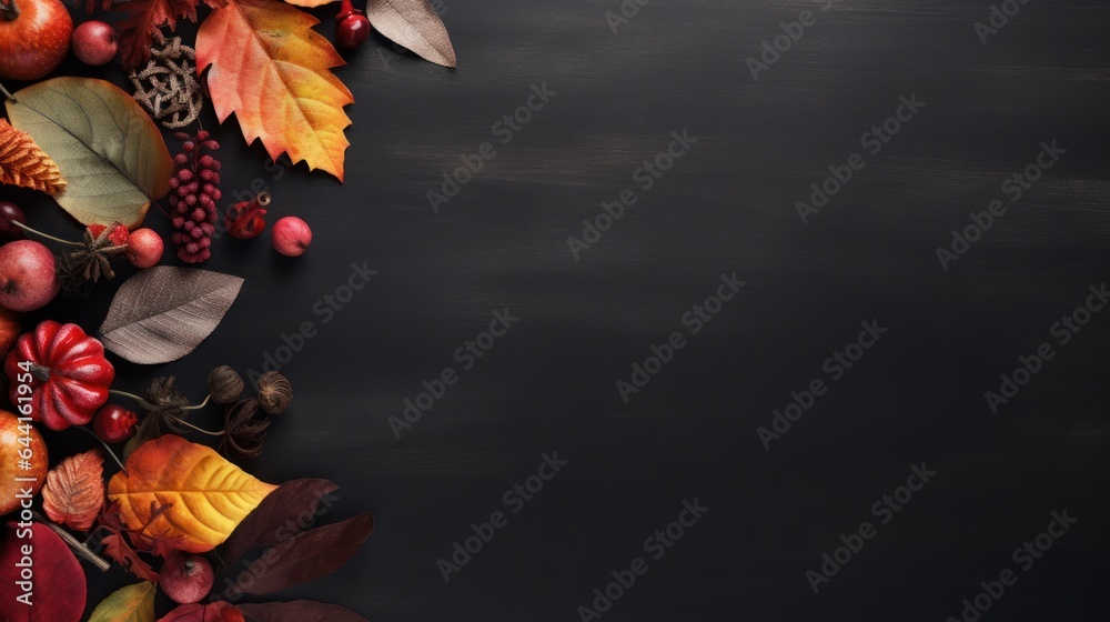 Dark autumn background