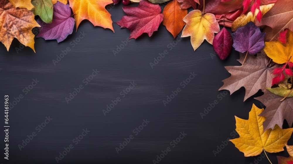 Dark autumn background