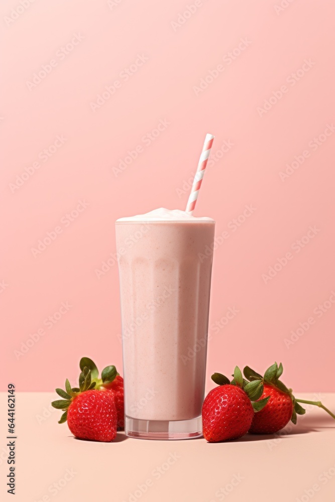 Strawberry protein shake