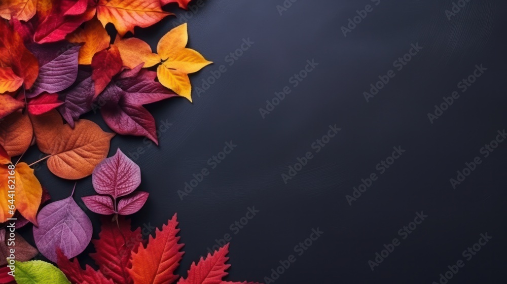 Dark autumn background