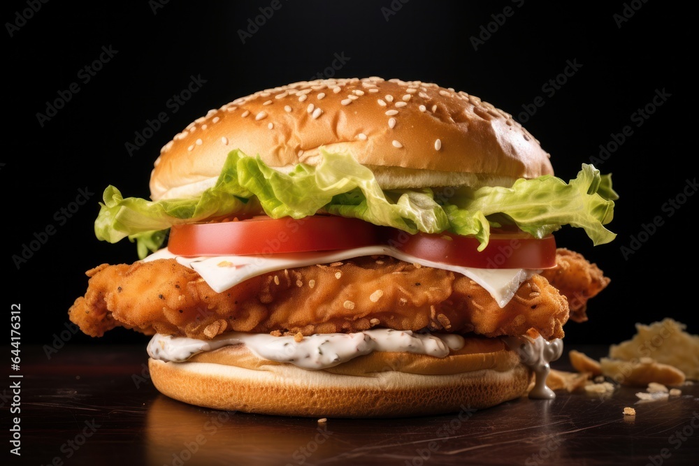 Hot chicken burger