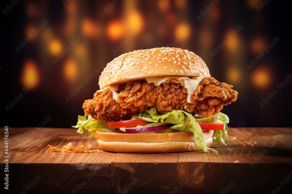 Hot chicken burger