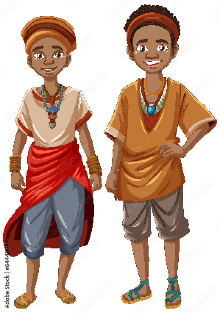 Couple in African Traditional Attire