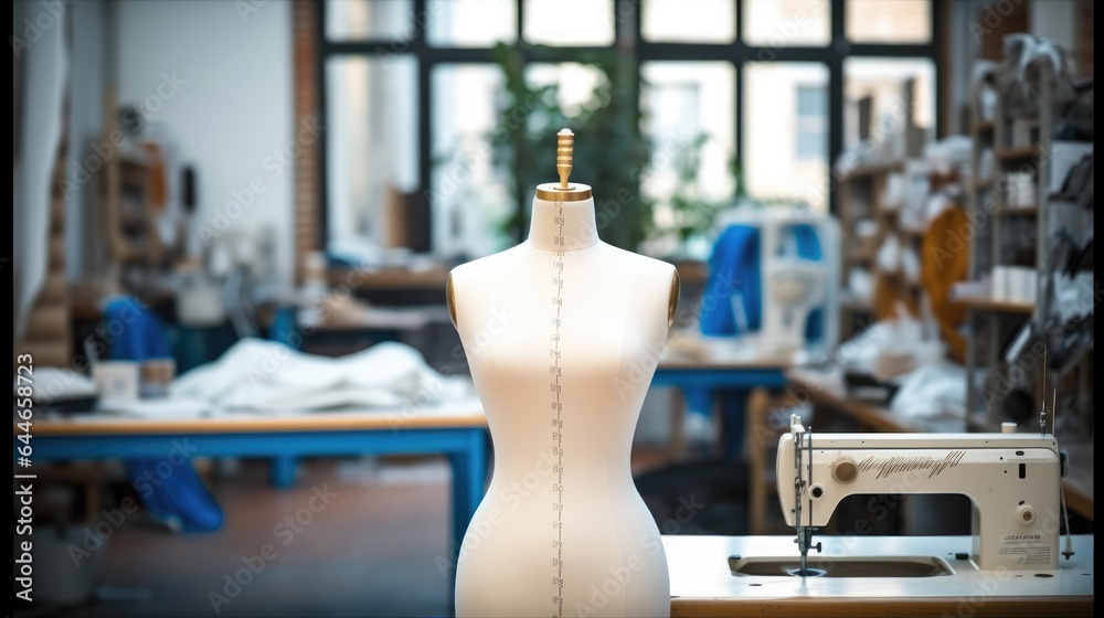 A tools and equipment of the fashion design in workshop.