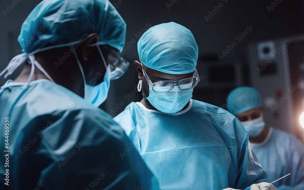 Group of surgeons at work are busy of patient, Healthcare and emergency in operation room.