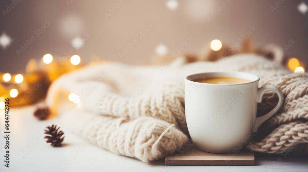 Winter cozy background